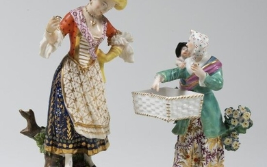 Pair of Paris Porcelain Figures