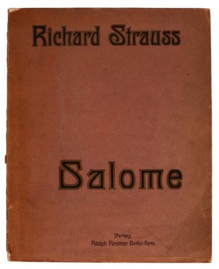 R. Strauss. Collection of bound editions of full scores and vocal scores of the operas, modern boards