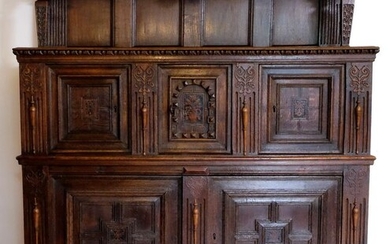 Rare oak buffet cabinet - Renaissance - Oak - Early 17th century