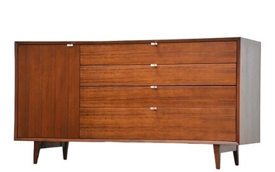 Refinished George Nelson for Herman Miller Walnut Credenza