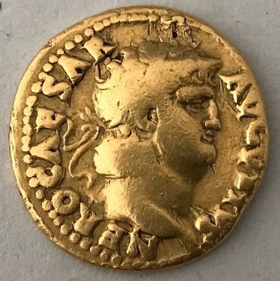 Roman Empire - Aureus, Nero (54-68). Rome, ca. AD 65-66 - Salus - Gold