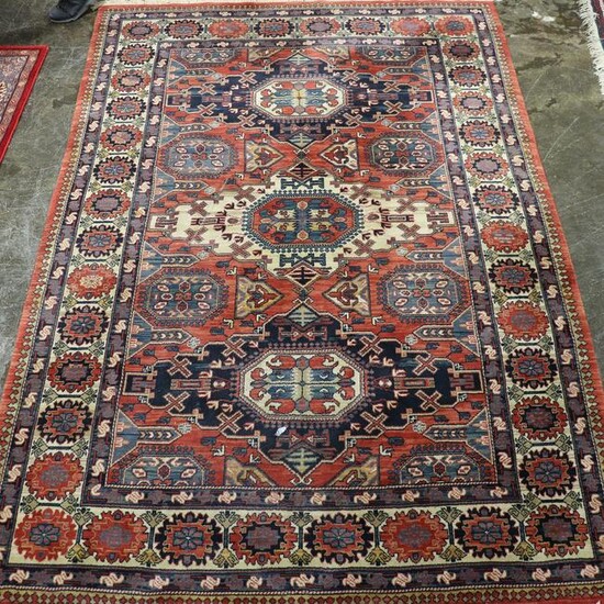 Room Size Hand Knotted Rug - 9'10 x 6'7