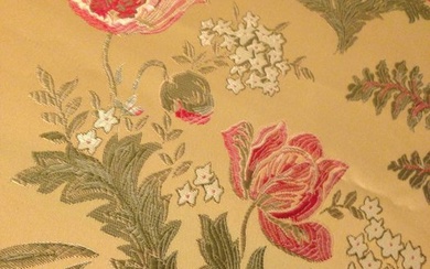 San Leucio - Fine San Leucio gold silk blend damask fabric - Textile - 6 m - 1.5 m