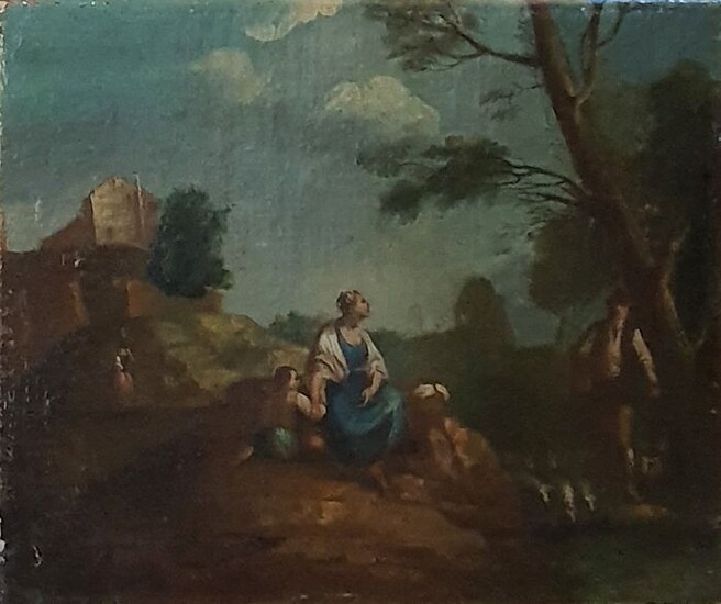 Scuola italiana, XVIII secolo - Paesaggio