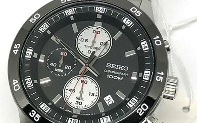 Seiko - Cal 4T57 Black Dial Date Chronograph-Chronometer- Men - 2018 - New