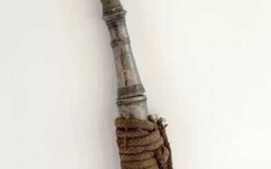Short saber - Silver, enamels and steel - Sabre Shan - Burma - Late 19th century