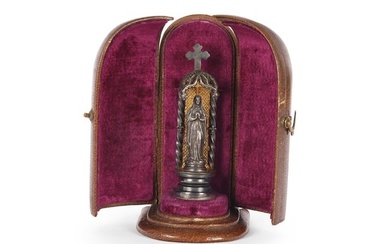 Small travelling altar, Mary of Lourdes, around 1900