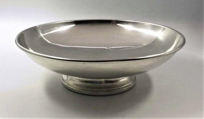 Sterling Silver Weighted Pedestal Base Bowl, Precision