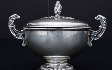 Sugar bowl (1) - .800 silver - France - First half 20th century