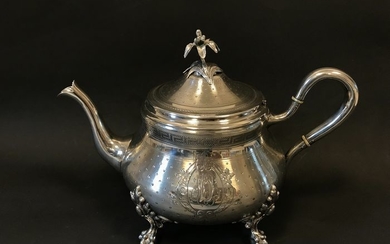 Teapot (1) - .950 silver - Doutre Roussel Claude- France - Late 19th century