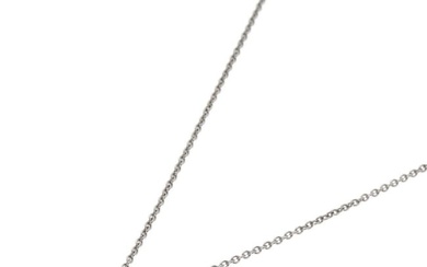 Tiffany Pear Shape 1P Diamond Necklace Platinum PT950 Women's TIFFANY&Co.