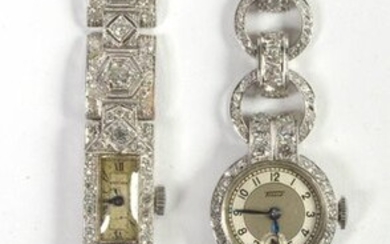 Two watches: A Tissot brand 14 carat white...