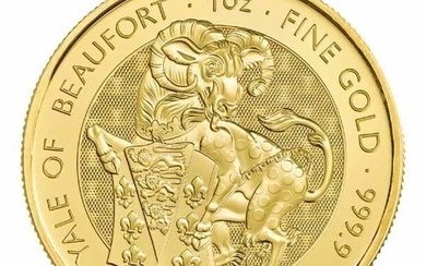 United Kingdom. 100 Pounds 2023 1 oz Gold Tudor Beasts Yale of Beaufort Coin BU