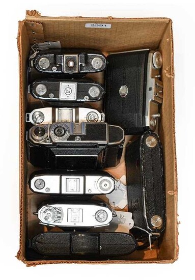 Various Zeiss Ikon Folding Cameras including Bessa, 2xNettar, Ikonta,...