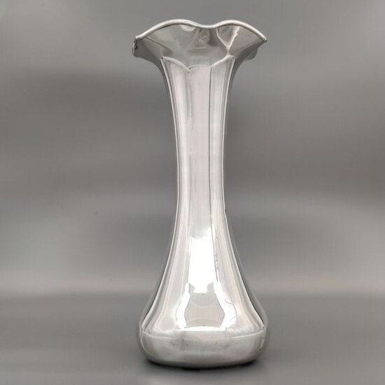 Vase - .900 silver - Italy - Late 20th century