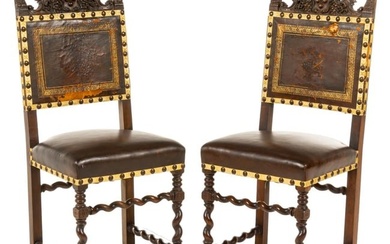 Vikki Carr | Pair of Spanish Revival Side Chairs