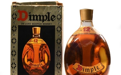 Vintage 1980s '12 Year Old' Blended Dimple Scotch Whisky