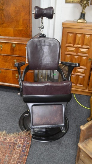 Vintage STERLING maker dental chair. [ serial no 3025] c1920...