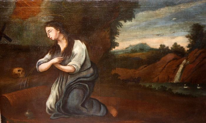 Virgin Magdalena (1) - Baroque - oil on canvas - Second half 18th century