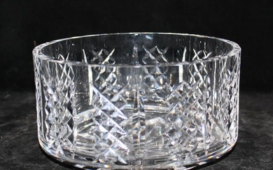WATERFORD CRYSTAL BOWL - MARKED TO UNDERSIDE - 4" H X 7" D