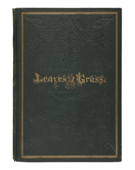 WHITMAN, WALT | Leaves of Grass. Brooklyn: [For the author by Andrew and James Rome,] 1855