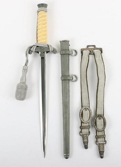 WW2 German Army Officers Dress Dagger with Straps and Knot by WKC Solingen