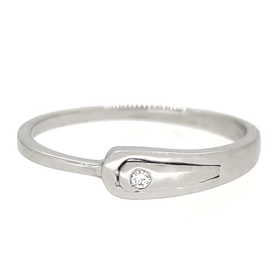 White gold - Ring Diamond - Palladium 500