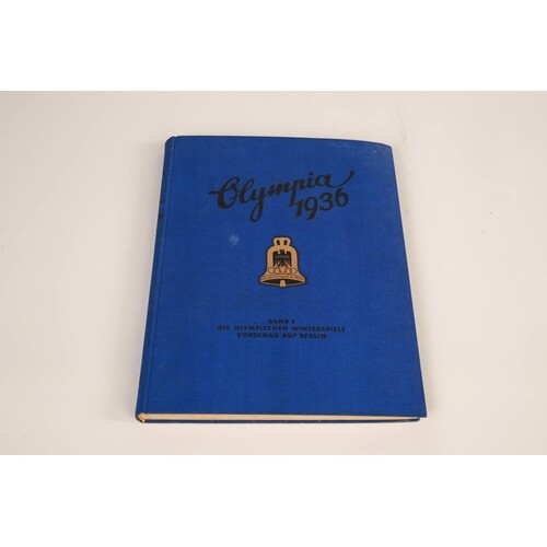 Winter Olympics Book, 1936 (32cm tall x 22cm wide)