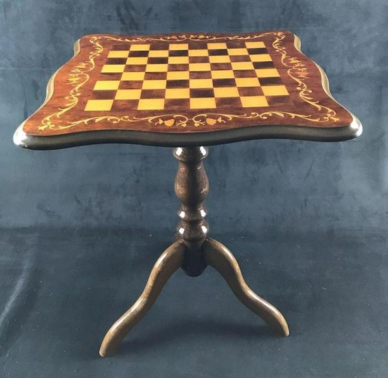 Wooden Standing Chess Table