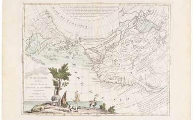 Zatta map of Alaska region 1776