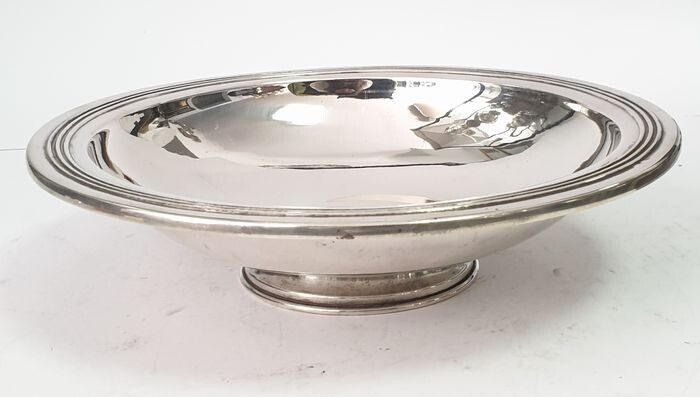 bowl or basket 23x6.5cm - .833 silver - Portugal - Mid 20th century