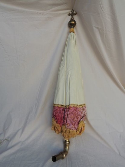 processional umbrella (1) - Textiles, Wood - 20th century