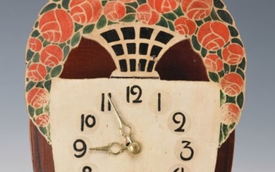 wall clock species Nouveau, so-called "motif Fortuna",...