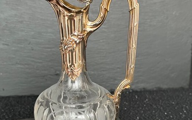 wine carafe (1) - .950 silver - France - Mid 19th century