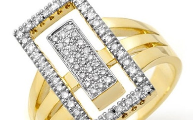 0.45 ctw Certified VS/SI Diamond Ring 10k Yellow Gold
