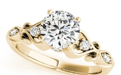 0.65 ctw Certified VS/SI Diamond Solitaire Antique Ring