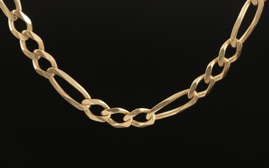 14K Figaro Chain Necklace