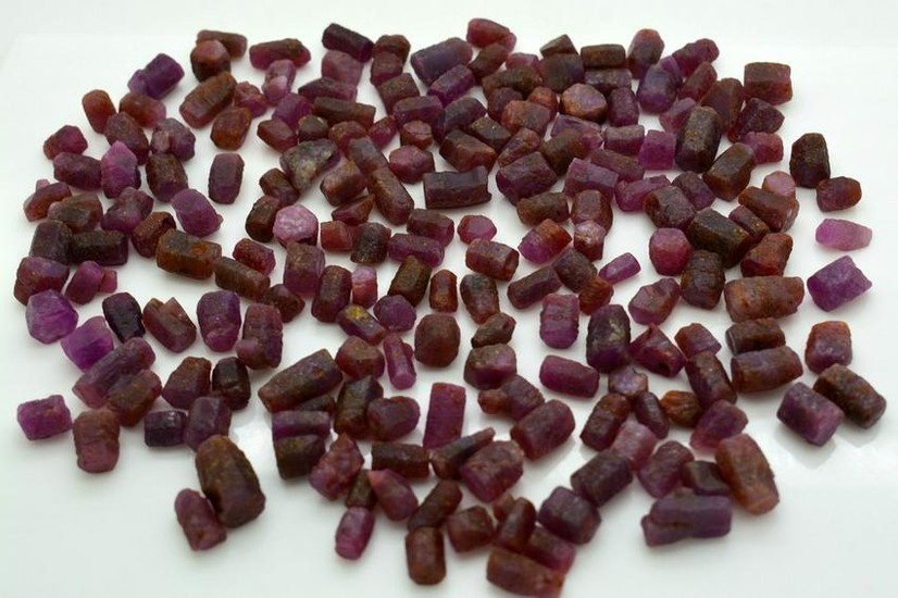 165 Grams Beautiful Rough Ruby Crystals