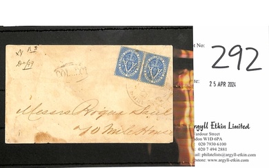 1870 (Sep 24) Cover from Yale (senders cachet on reverse) to...