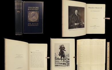 1913 THEODORE ROOSEVELT 1st/1st Autobiography American President Expedition Illustrated