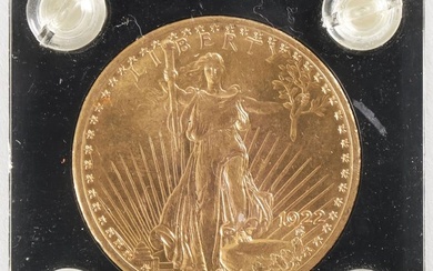 1922 SAINT GAUDENS $20 GOLD