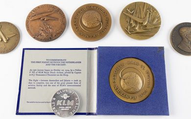 1927 - Medal 'First Transatlantic Flight by Charles Lindbergh' by...