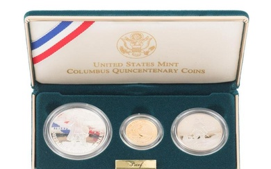 1992 US COLUMBUS QUINCENTENARY PROOF COIN SET