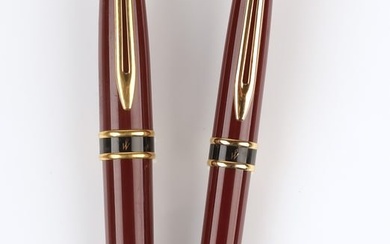 (2) Waterman fountain and ballpoint pens