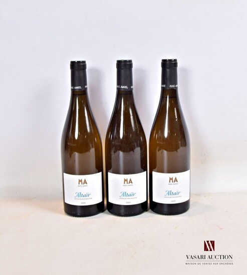 3 bouteilles CÔTES DU ROUSSILLON blanc "Altaïr"... - Lot 292 - Vasari Auction