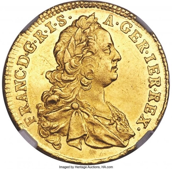 31192: Franz I gold Ducat 1752-CA MS62 NGC, Karlsburg m
