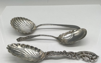 3pc Sterling Silver Serving Spoons