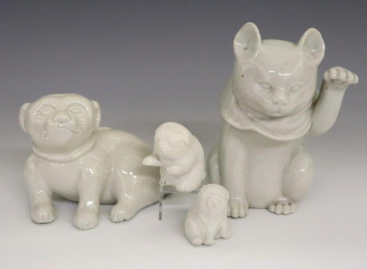 4 Japanese Ceramic Figures