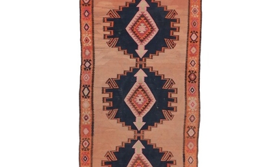 4'8 x 9'11 Handwoven Persian Kilim Area Rug