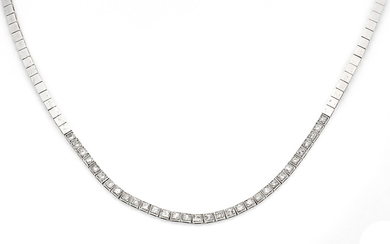 Brillant-Collier WG 750/000 with 32 brilliant-cut diamonds, total...